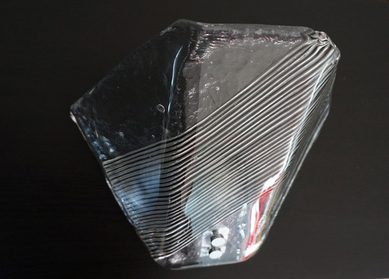 Image 1 of Vetri Murano Wandlamp van ijsglas, 1970