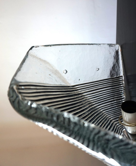 Image 1 of Vetri Murano Wandlamp van ijsglas, 1970