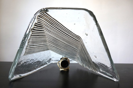 Image 1 of Vetri Murano Wandlamp van ijsglas, 1970