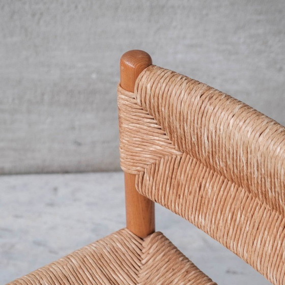 Image 1 of Set van 4 vintage rieten eetkamerstoelen, Italië 1960