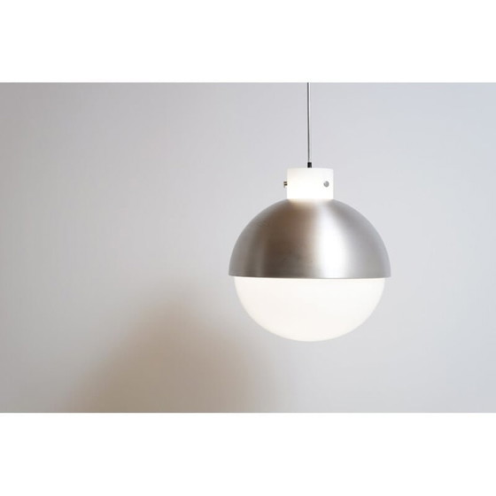 Image 1 of Vintage Limburgse hanglamp in Murano glas en aluminium 1970