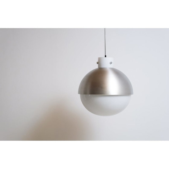 Image 1 of Vintage Limburgse hanglamp in Murano glas en aluminium 1970