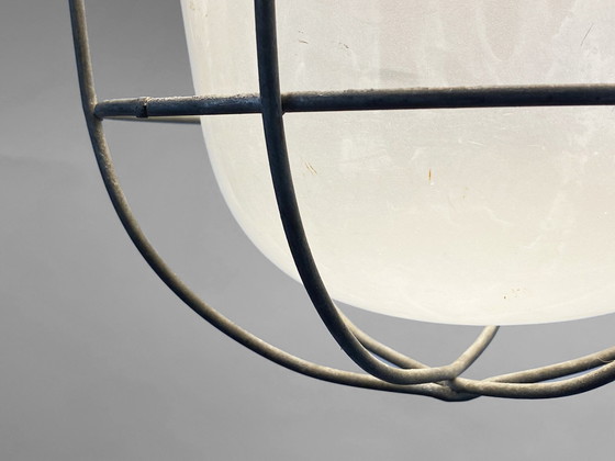 Image 1 of Grote industriële hanglamp. Zweden 1950S