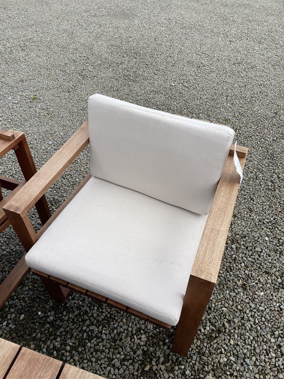 Image 1 of 4x Carl Hansen Son BK10 stoel Bodil Kjaer + 1x Carl Hansen Son BK15 Eettafel Bodil Kjaer