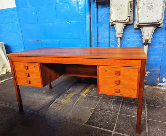 Image 1 of Deens Vintage Teak Bureau Freestanding 1960S