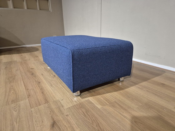 Image 1 of Nieuw - Leolux Ponton Next - Hocker - Poef - Blauw - Stof