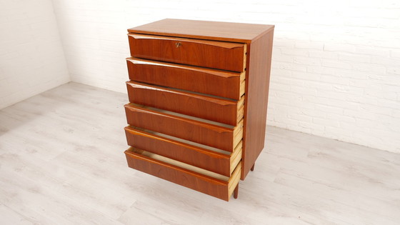 Image 1 of Vintage Deense Ladekast | Teak | 6 Lades | 106 Cm