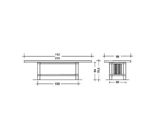 Barrel 606 Stoelen (6X) En Taliesin 608 Tafel Ontworpen Door Frank Lloyd Wright  En Gemaakt Door Cassina