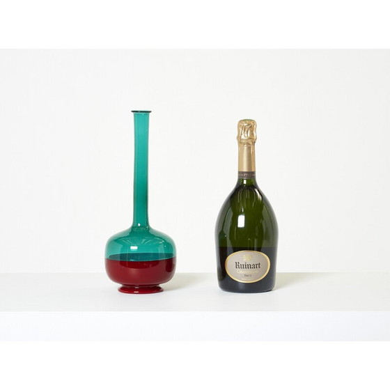 Image 1 of Vintage Murano glazen fles van Gio Ponti voor Venini Morandiana, 1960
