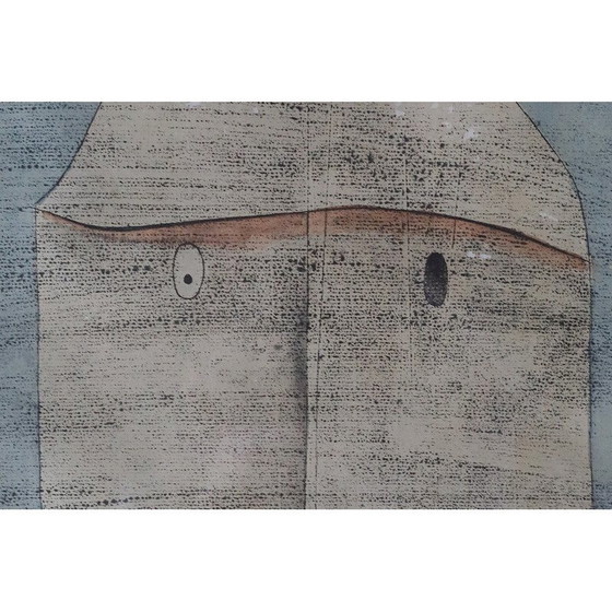 Image 1 of Vintage poster met de aquarel Ghost of a Warrior van Paul Klee door Wassily Kandinsky, 1960