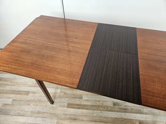 Image 1 of Scandinavische uitschuifbare teakhouten tafel 70S