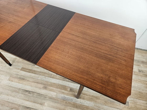 Image 1 of Scandinavische uitschuifbare teakhouten tafel 70S