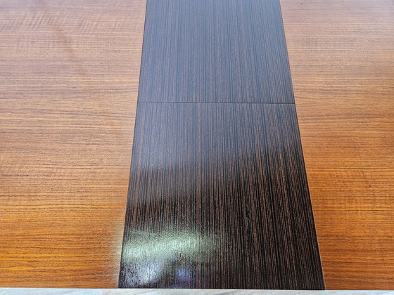 Image 1 of Scandinavische uitschuifbare teakhouten tafel 70S