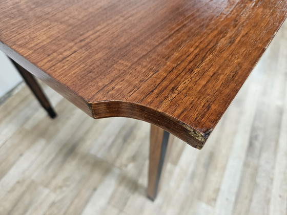 Image 1 of Scandinavische uitschuifbare teakhouten tafel 70S