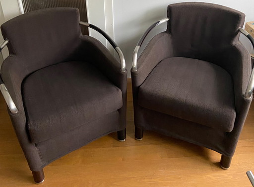 2x Giorgetti fauteuil