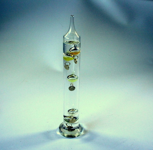 Kleine Galileo glazen thermometer - Handgemaakt - Vintage