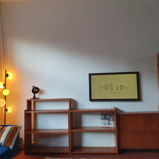 Vintage mid century modulaire wandkast