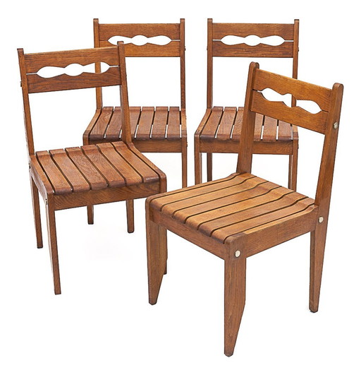 Set van 4 stoelen Guillerme Et Chambron