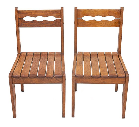 Image 1 of Set van 4 stoelen Guillerme Et Chambron