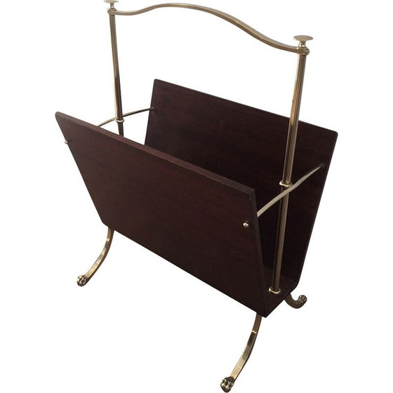 Image 1 of Vintage tijdschriftenrek met klauwpoten van Maison Jansen, 1940