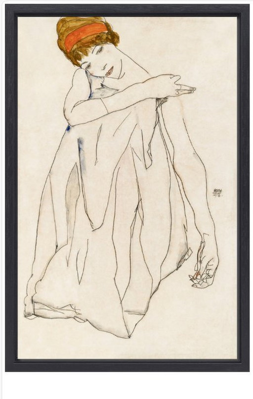 Egon Schiele  ----The Dancer    (Ingelijst)