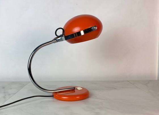 Image 1 of Herda retro oranje bureaulamp