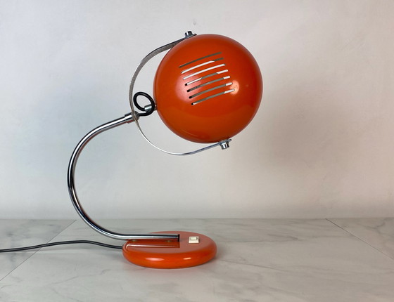 Image 1 of Herda retro oranje bureaulamp