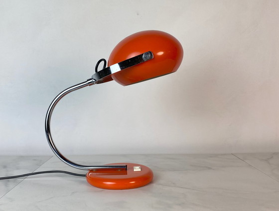 Image 1 of Herda retro oranje bureaulamp