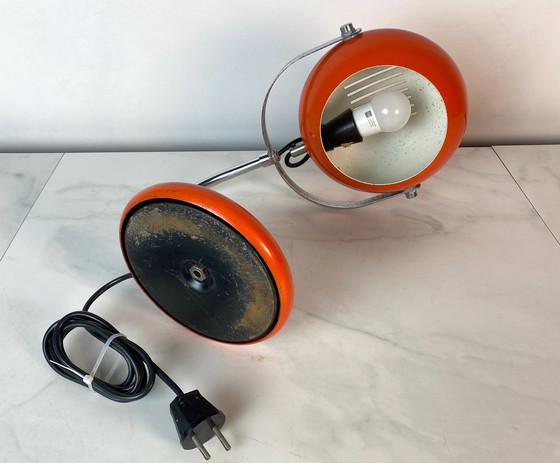 Image 1 of Herda retro oranje bureaulamp