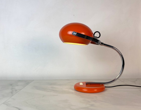 Image 1 of Herda retro oranje bureaulamp