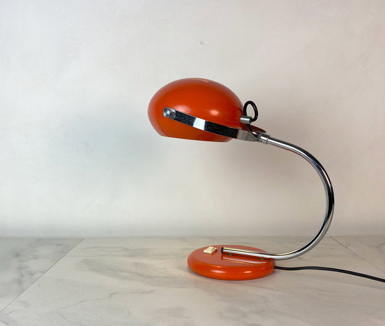 Image 1 of Herda retro oranje bureaulamp