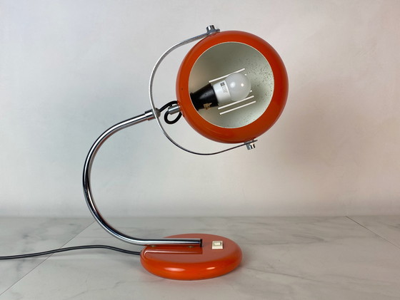 Image 1 of Herda retro oranje bureaulamp