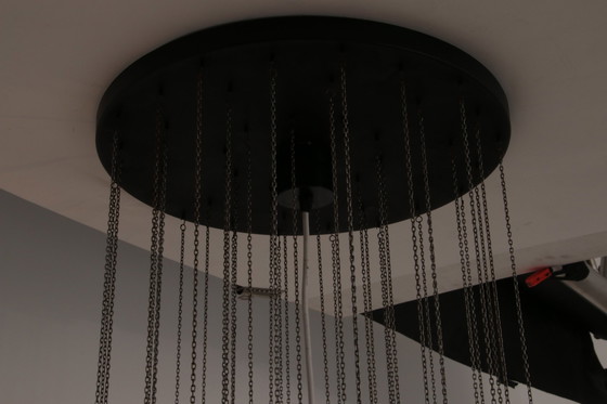 Image 1 of Kalmar 'Tulipan' kroonluchter hanglamp, geblazen glas, 1970,