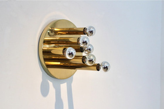 Image 1 of Messing inbouw- of wandlamp