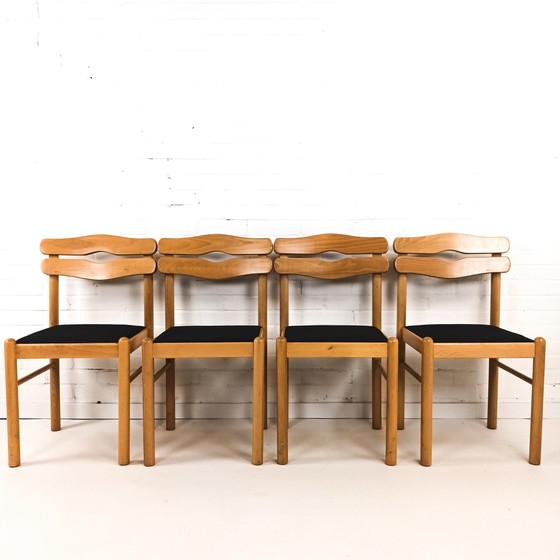 Image 1 of 4x vintage stoelen brutalist stijl