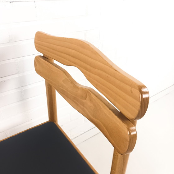 Image 1 of 4x vintage stoelen brutalist stijl