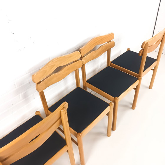 Image 1 of 4x vintage stoelen brutalist stijl