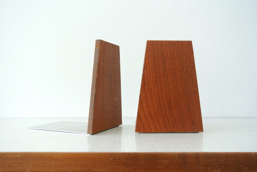 2x Kai Kristiansen Teak Boekensteunen