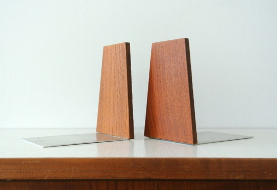 Image 1 of 2x Kai Kristiansen Teak Boekensteunen