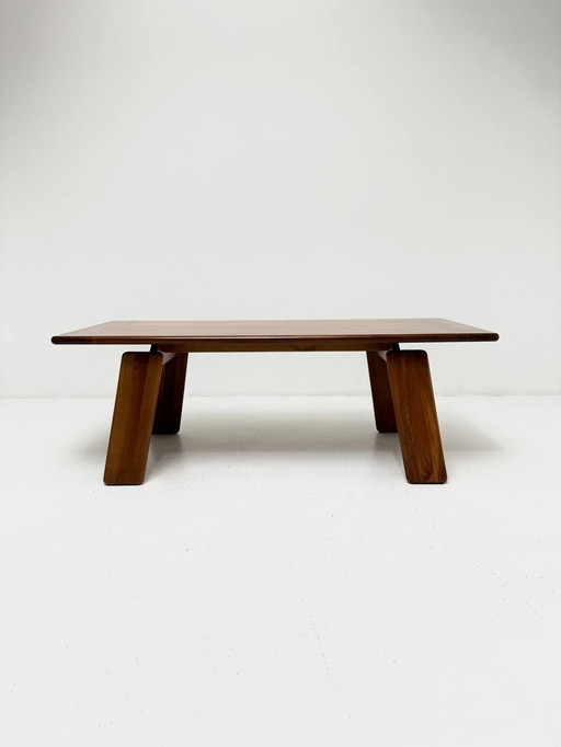 Sapporo eettafel van Mario Marenco voor Mobil Girgi, 1970Er, walnotenhout