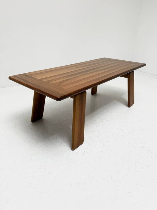 Sapporo eettafel van Mario Marenco voor Mobil Girgi, 1970Er, walnotenhout