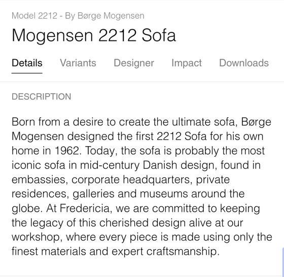 Image 1 of Borge Mogensen model 2212 by Fredericia