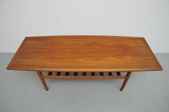 Image 1 of Grete Jalk salontafel Surfboard Teak Glostrup 1950