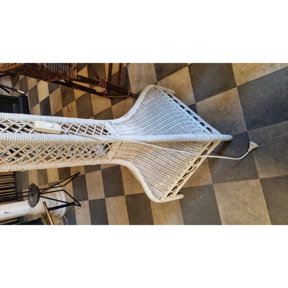 Image 1 of Vintage Italiaanse rotan vloerlamp, jaren 1960