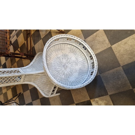 Vintage Italiaanse rotan vloerlamp, jaren 1960