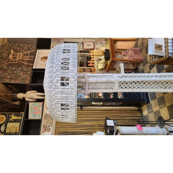 Image 1 of Vintage Italiaanse rotan vloerlamp, jaren 1960