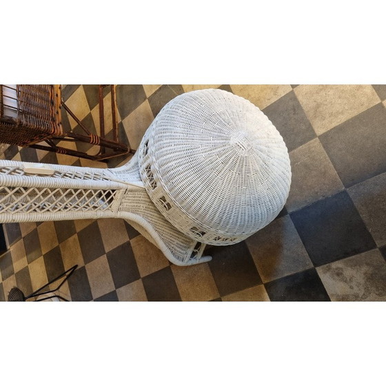 Image 1 of Vintage Italiaanse rotan vloerlamp, jaren 1960