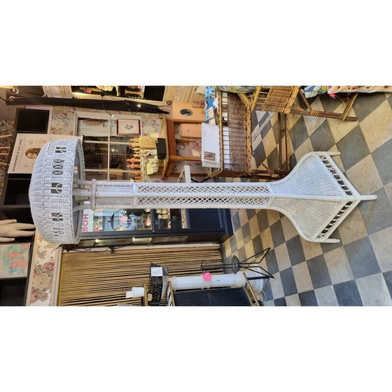 Image 1 of Vintage Italiaanse rotan vloerlamp, jaren 1960