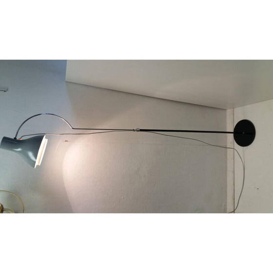 Image 1 of Vintage metalen vloerlamp van Josef Hůrka voor Napako, Tsjecho-Slowakije 1960