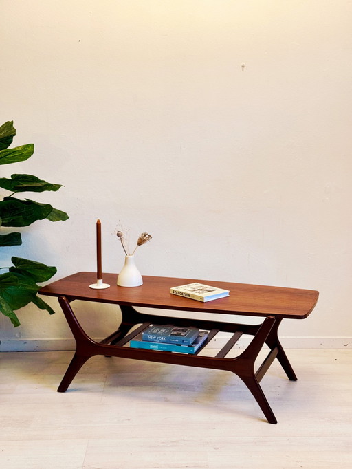 Vintage Midcentury Teak Salontafel Jaren 60